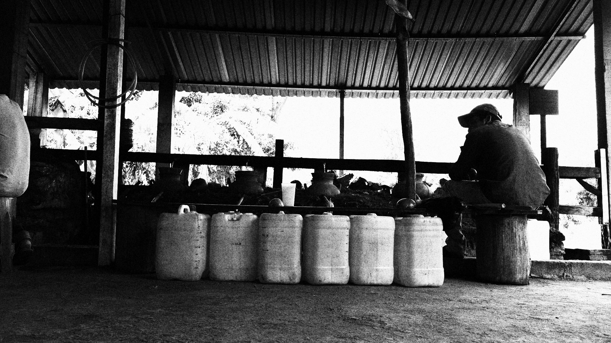 Mezcal servido